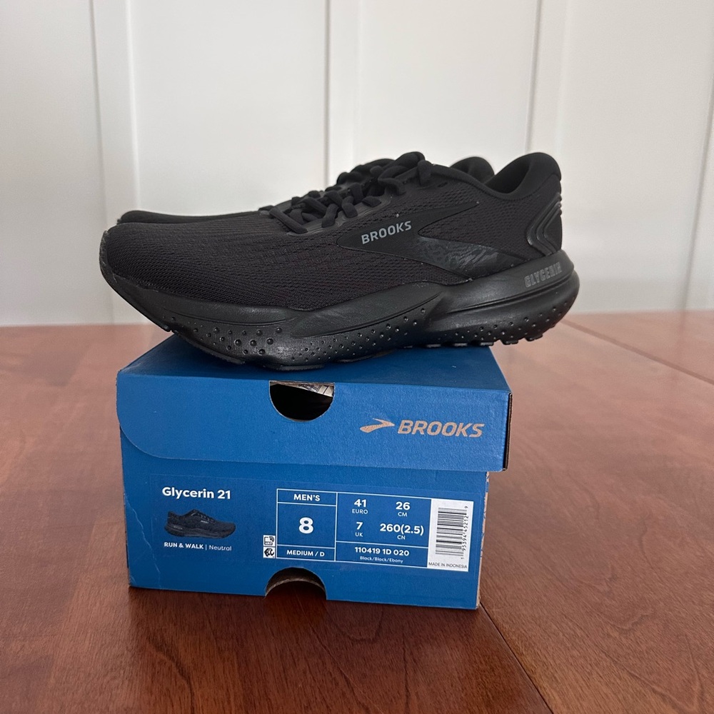 Brooks Glycerin 21 Men's Athletic Shoes in Black